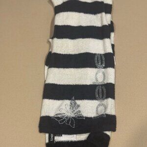 Bebe Monochrome Striped Scarf